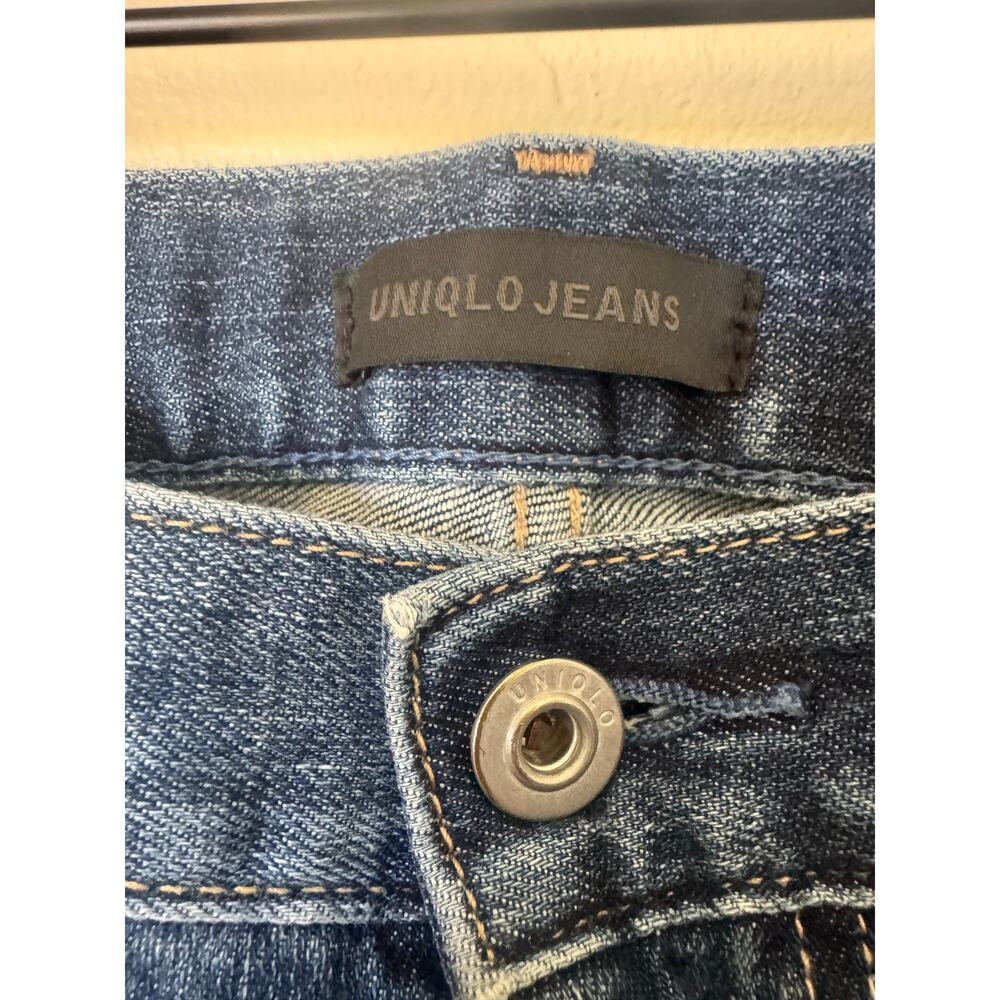 Uniqlo Premium Kaihara Denim Slim Boyfriend Tapered Distressed Jeans 22 00 - Picture 12 of 13